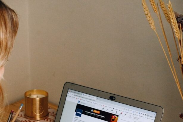 a man using a laptop