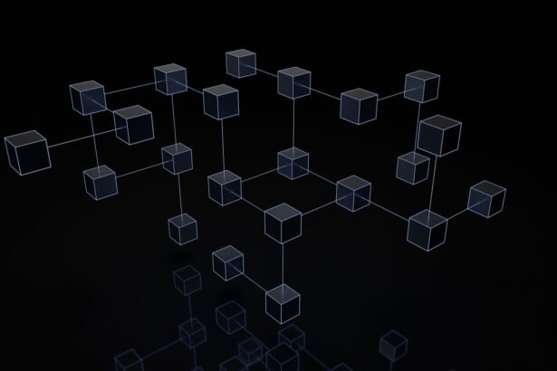 a black and white photo of cubes on a black background