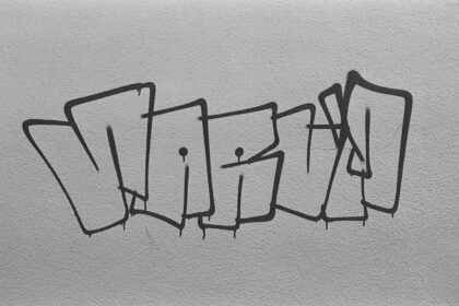 graffiti written on the side of a building