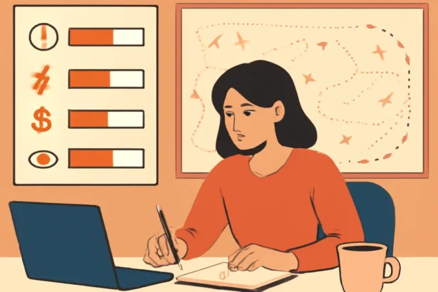 Freelancer planning time, energy, cash and attention as limited side-hustle resources