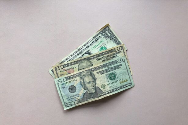 three assorted-denomination U.S. dollar banknotes