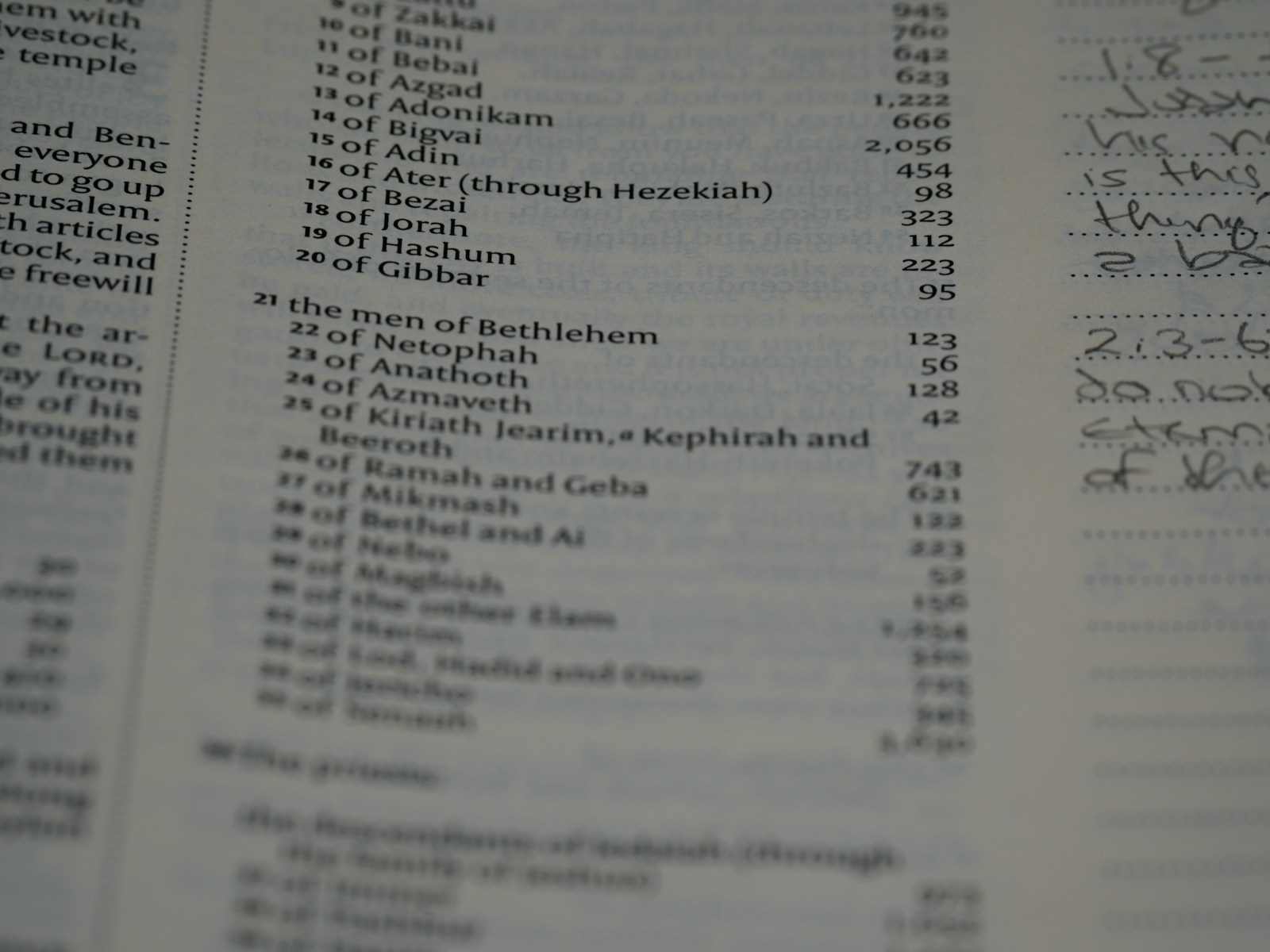 a close up of a book with a lot of writing on it